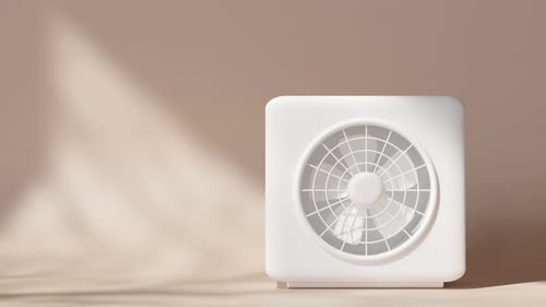 Minimalist Air Conditioner Unit Animation with Smooth Reveal