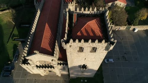 Top View of medieval church