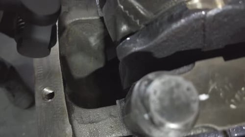 Engine Assembly in Car Repair Shop