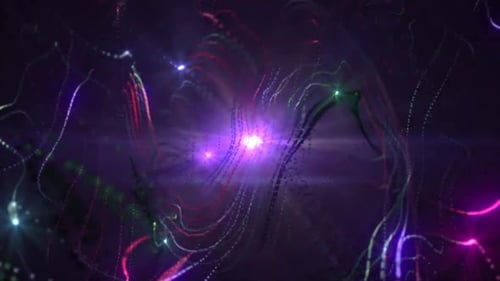 Futuristic Abstract Particle Swirls Light Background