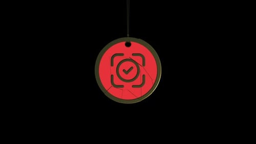 3D Rotating Medallion Icon Reveal