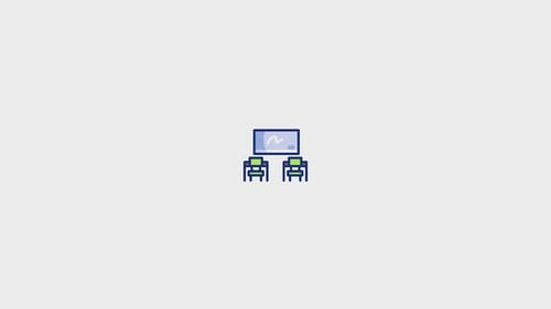 Modern Animated Business and Technology Icons Collection