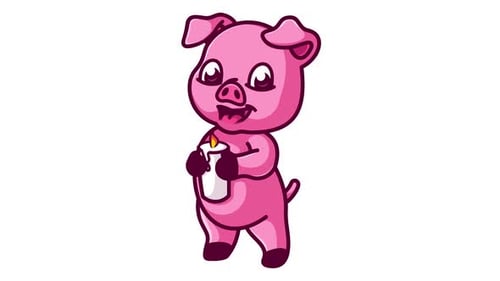 Cartoon pig
