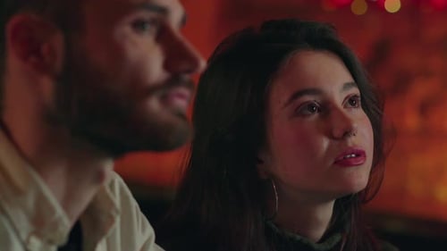 Young Couple Make an Order at the Bar Boyfriend with Girlfriend Choosing Another One Cocktails in