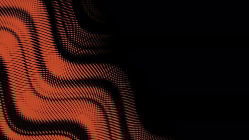 Abstract Wavy Halftone Fluid Motion Background Scratched Pop Art Wavy Dynamic Dotted Flames From