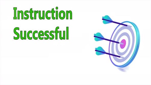 Animated Business Target Hit by Arrows for Success