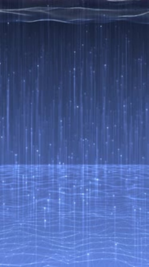 Futuristic abstract background with digital blue light effects data flood of modern digital age. for