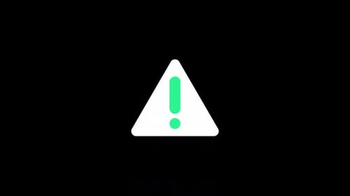 Animated Warning Alert Exclamation Mark Icon
