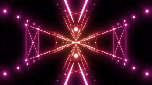 Hypnotischer Neonspiralwirbel pulsiert mit vibrierender Energie