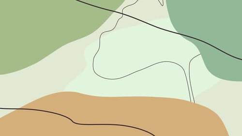 Organic Fluid Abstract Background Animation with Smooth Lines