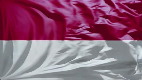 Neue Flagge Indonesiens