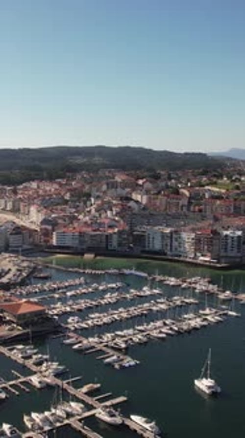 City of Sanxenxo, Spain Vertical Video