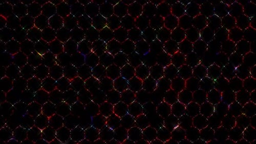 Abstrakte, leuchtende, helle Linien in 3D, wellenförmig, bunter, schwarzer Hintergrund