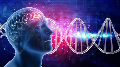 Dna, Health And Science Background Loop