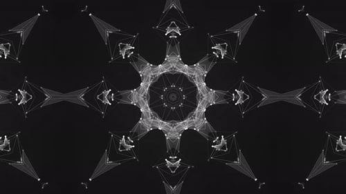 Seamless Abstract Geometric Plexus Network Background Loop