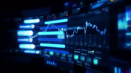 Futuristic global financial data visualization 07