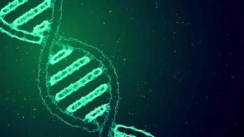 DNA Plexus Hintergrund Loop Grün