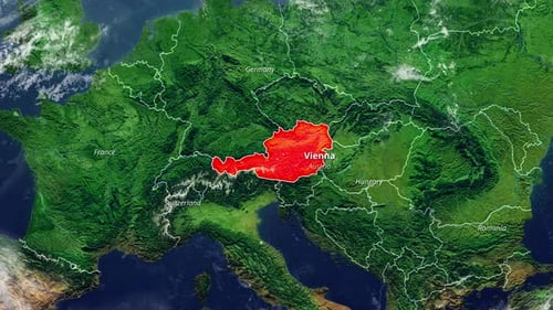 Austria Zoom Map 2D
