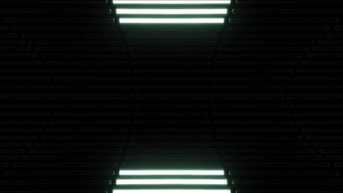 Dynamic neon light tunnel background with pulsating energy