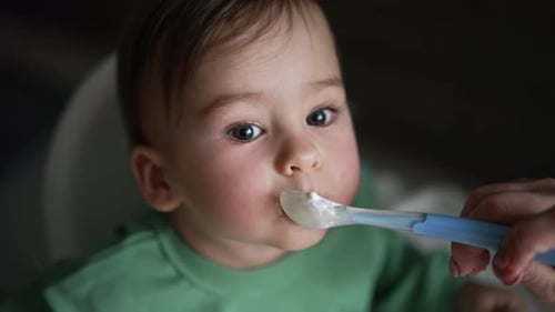 Infant Feeding with a Spoonful of Yogurt