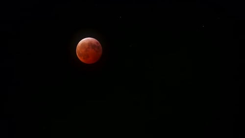 Blood Red Moon in the Black Sky