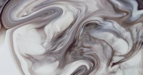 Abstract Swirls of Black and White
