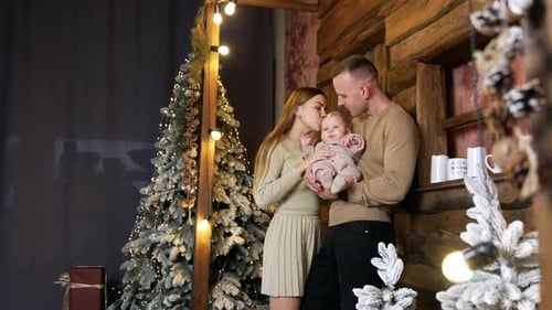 Loving Family Celebrates Christmas Together