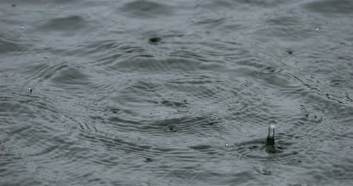 Droping rain during a storm