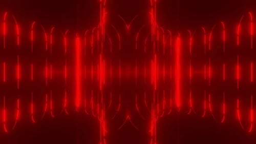 Animated Red Neon Geometric Lines Pulsing Abstract Background