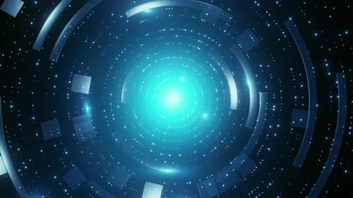 Hintergrund der abstrakten Kreis-Technologie im Cyberspace