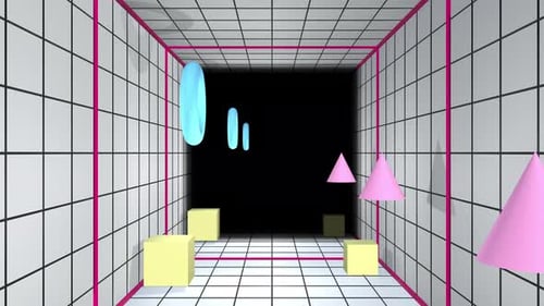 Minimal Grid Tunnel 4k