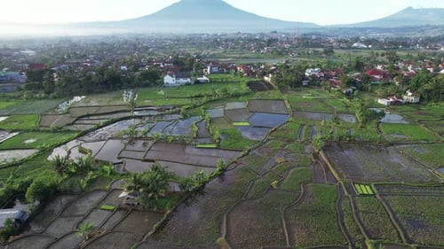 Landschaft des Mount Guntur in Garut Regency, West-Java