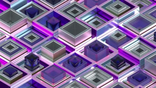 Violette Metallwürfelschlaufe