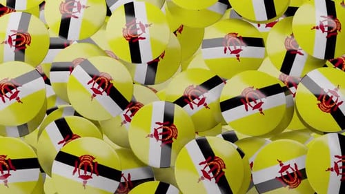 Transition du badge à épingle du Brunei