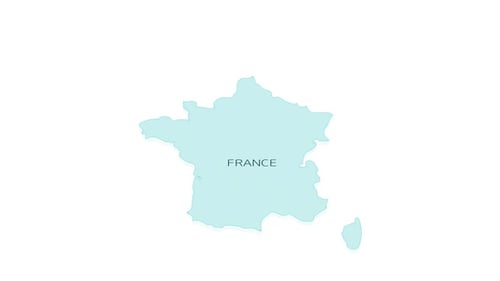 Animated Element for Geographic Infographics Map of France