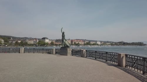 Ganymed Statue, Lake Zurich, Zurich, Switzerland