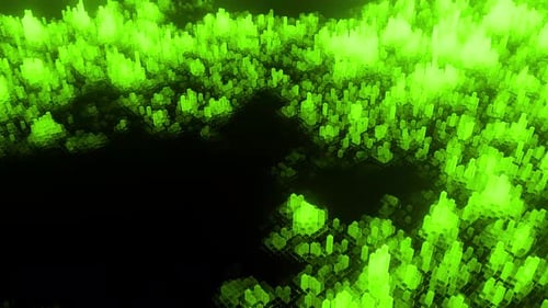 Abstract columns as 3d background for technology