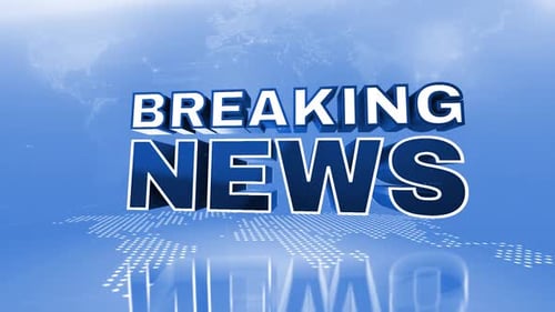 Breaking News Title Reveal with Geometric Transition