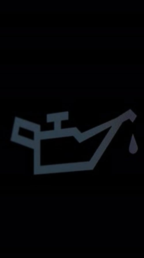 Car Oil Level Indicator Pulsing Abstract Animation