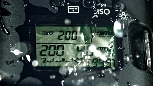 Water Splashing on Digital Camera Display