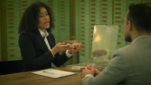 A Professional Business Meeting is Scheduled at a Secure Facility for a Discussion