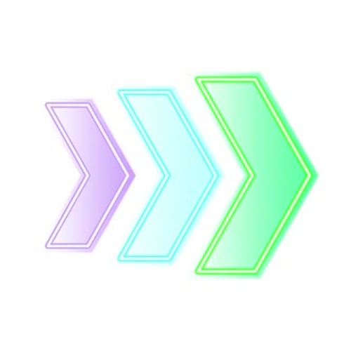 Helle Chevron-Pfeile