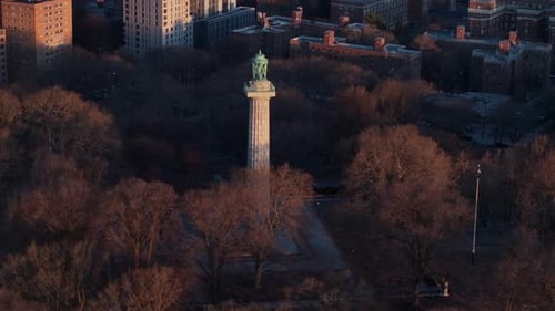 Aerial view of the Prison Ship Martyr's Monument