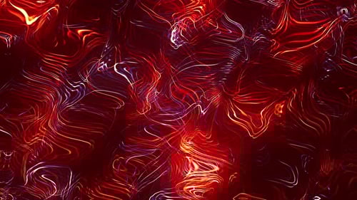 Red Glowing Wavy Filaments