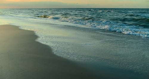 Ocean Shore at Sunrise in Beach, Florida