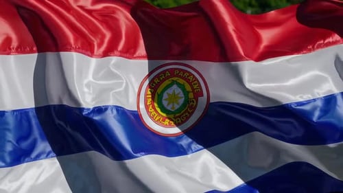 Flag Rippling in Wind, Patriotic Symbol