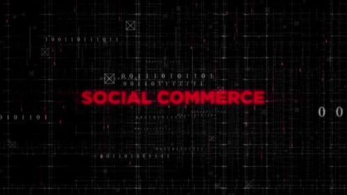 Digital Glitch Grid Text Reveal Animation