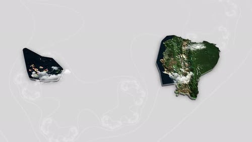 Ecuador-Länderkarten-Animation 3 D