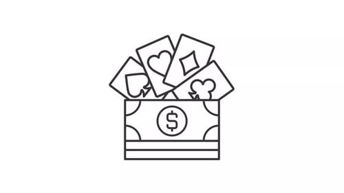 Money win line animation