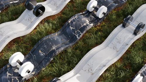 Animación 3D Slide Balls Loop